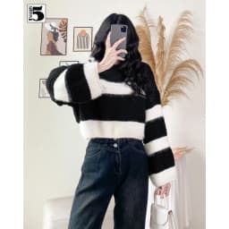 Thumbnail Quần jeans nữ Twentyfive ống rộng cạp cao tôn dáng cúc đôi 5275 1