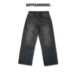 Thumbnail Quần Jeans Ống Rộng DAPPERANDMORE Wide-Leg Washed Denim Pants - Xanh Đậm 1