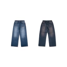 Thumbnail Quần Jeans Ống Rộng DAPPERANDMORE Wide-Leg Washed Denim Pants - Xanh Đậm 3