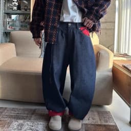 Thumbnail Quần Jeans Ống Rộng Phối Túi NEWSEVEN NQD.435 2