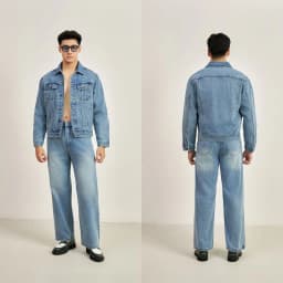 Thumbnail Quần Jeans PEALO form Straight Fit chất liệu cao cấp 2