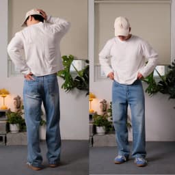 Thumbnail Quần Jeans PEALO form Straight Fit chất liệu cao cấp 4