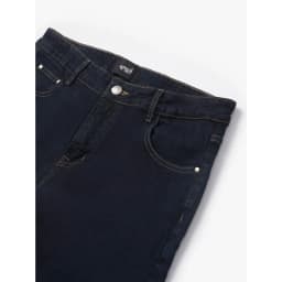 Thumbnail Quần Jeans Xanh Đậm Wash Cát Form Straight 4MEN QJ095 Menswear Pants 2