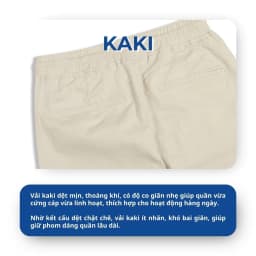 Thumbnail Quần Jogger Kaki AKUBA form Slimfit chất liệu Kaki dày dặn bền màu kiểu dáng năng động | 01R0658 3
