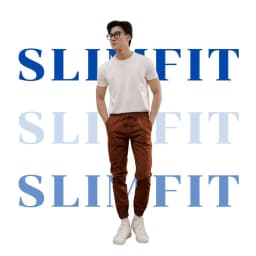 Thumbnail Quần Jogger Kaki AKUBA form Slimfit vải kaki cao cấp dày dặn bền màu thiết kế trẻ trung | 01H927 3