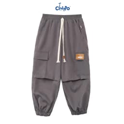 Thumbnail Quần Jogger Kaki bé trai Chippo chất liệu mỏng mềm thoải mái cho bé từ 7 đến 12 Tuổi(21-40Kg) 3