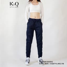 Thumbnail Quần jogger kaki co giãn KQSTYLING premium xanh đen 2