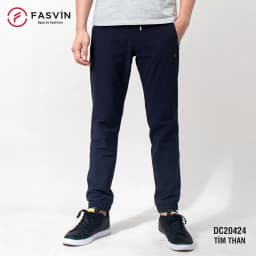Thumbnail Quần Jogger Nam 01 lớp FASVIN Chất Vải Gió Cao Cấp, Thể Thao Khoẻ Khoắn, Cạp Chun Vận Động Thoải Mái DC20424.HN 3