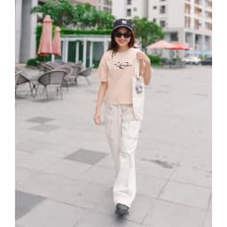Thumbnail Quần kaki bé gái size đại 35-62 KG YTEEN - EQX029-3, quần dài ống rộng lưng thun 2