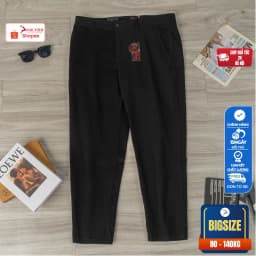 Thumbnail Quần Kaki Bigsize Nam 80-140kg AKYOO Chất Liệu Cotton Co Giãn - KAKI DEN 01 3