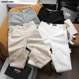 Thumbnail Quần kaki dáng slim Heboz 4M, quần dài trơn cao cấp dành cho nam - 00002574 1