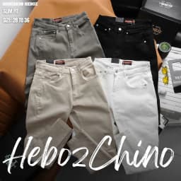 Thumbnail Quần kaki jean dài trơn dành cho nam Heboz chuẩn form slim 4M - 00002638 1