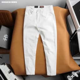 Thumbnail Quần kaki jean dài trơn dành cho nam Heboz chuẩn form slim 4M - 00002638 4