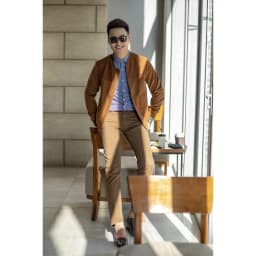 Thumbnail Quần kaki nam ARISTINO dáng regular fit, phong cách lịch lãm nhưng không kém phần trẻ trung, linh hoạt - AKK005S7 1