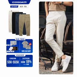 Thumbnail Quần Kaki Nam ICONDENIM Slimfit Assemble QKID0025 1