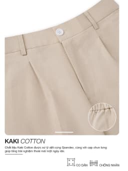 Thumbnail Quần kaki nam JBAGY dáng baggy, co giãn cạp chun ẩn tinh tế - JD0103 2