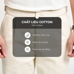 Thumbnail Quần Kaki Nam KRIK Form Baggy Thanh Lịch Tối Giản Thiết Kế Tăng Đơ Tùy Chỉnh Linh Hoạt QK6543 2
