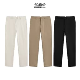 Thumbnail Quần Kaki Nam Ống Ôm Cotton Trơn Form Slim - Routine 10S23PCA008 4