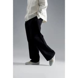 Thumbnail Quần Kaki Nam Ống Rộng Xếp Ly Trước Trơn Form Wide Leg - Routine 10S25PCA006 2