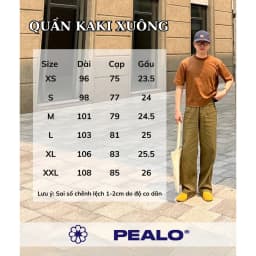Thumbnail Quần kaki ống suông nam PEALO casual pants trơn basic chất liệu mới Loose Pants phong cách Minimalism Menswear 3