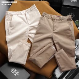 Thumbnail Quần kaki smart crop Heboz 2M, quần dài trơn dành cho nam cao cấp - 00002628 1