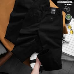Thumbnail Quần kaki smart Heboz 1M, quần dài đen trơn dành cho nam - 00002629 2