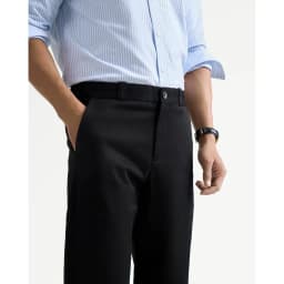 Thumbnail Quần Khaki Dài Vải Cotton Trơn Form Slim Cropped - Routine 10S25PCA017 3