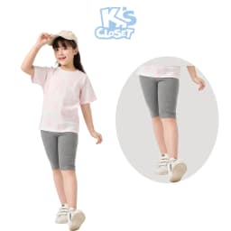 Thumbnail Quần Legging Dáng Ngắn K'S CLOSET Chất Liệu Co Giãn 4 Chiều Dành Cho Bé Gái Từ 10-55kg (2-14 Tuổi) KT34THS 3