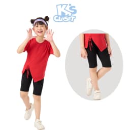 Thumbnail Quần Legging Dáng Ngắn K'S CLOSET Chất Liệu Co Giãn 4 Chiều Dành Cho Bé Gái Từ 10-55kg (2-14 Tuổi) KT34THS 4