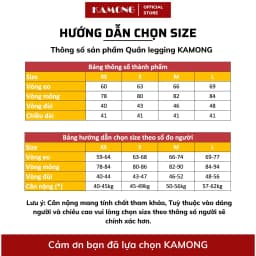 Thumbnail Quần legging đùi nữ cạp cao KAMONG Nâng Mông Cao Cấp có túi vải cotton dẻo co dãn tốt dáng ngắn LG004 1