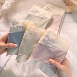 Thumbnail Quần lót bầu Thun tăm lạnh cạp chéo 2mama, bigsize sau sinh tránh chạm vết mổ đáy kháng khuẩn 4