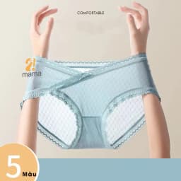 Thumbnail Quần lót bầu và sau sinh cạp chéo 2mama cao cấp thun lạnh, mềm mỏng, co giãn tốt cùng lót kháng khuẩn B88 2