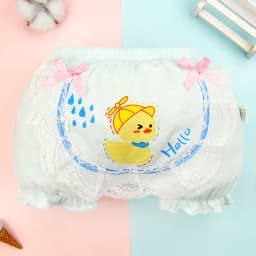Thumbnail Quần lót boxer Lucky Big Cat cotton in họa tiết mèo may mắn dễ thương cho bé gái 3