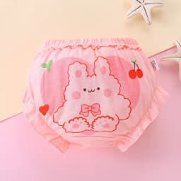 Thumbnail Quần lót cotton nguyên chất LUCKY BIG CAT hình tam giác xinh xắn cho bé gái 0-4 tuổi 4