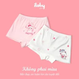 Thumbnail Quần lót kháng khuẩn bé gái ILABY quần chip đùi bé gái họa tiết dễ thương [3575] 3