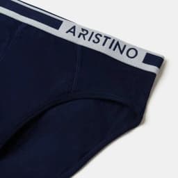 Thumbnail Quần lót nam ARISTINO dáng briefs khỏe khắn, cạp chun dệt logo lệch nam tính, cotton kháng khuẩn - ABF1603 3