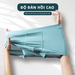 Thumbnail Quần Lót Nam Boxer Bigsize Size XL Đến 6XL AKYOO ,Mỏng Nhẹ Co Giãn Thoải Mái Thông Thoáng-SIP BX DEN-GHI-NHAT-XAM-XANH 3