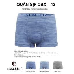Thumbnail Quần lót nam Boxer CALUCI CBX12, sịp đùi sệt liền, mềm mịn, thân thiện với làn da 4