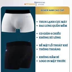 Thumbnail Quần lót nam boxer thun lạnh quần boxer nam sịp đùi nam quần sịp co giãn thoáng mát  OX1 OPPAMAN 1