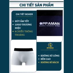 Thumbnail Quần lót nam boxer thun lạnh quần boxer nam sịp đùi nam quần sịp co giãn thoáng mát  OX1 OPPAMAN 3