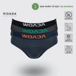 Thumbnail Quần Lót Nam Dáng Brief Chất Liệu Bamboo Kháng Khuẩn Thương Hiệu WOADA LK150 1