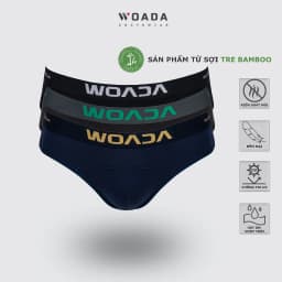 Thumbnail Quần Lót Nam Dáng Brief Chất Liệu Bamboo Kháng Khuẩn Thương Hiệu WOADA LK150 2