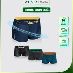 Thumbnail Quần Lót Nam Dáng Trunk Chất Liệu Thun Lạnh Kháng Khuẩn Thương Hiệu WOADA LK118 1