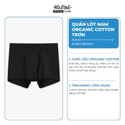 Thumbnail Quần Lót Nam Organic Cotton Trơn Form Boxer - Routine 10F24UND001C 1