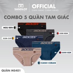 Thumbnail Quần Lót Nam Tam Giác Jackies Kháng Khuẩn Tốt, Độ Bền Cao, Co Dãn 4 Chiều, Phong Cách Chuẩn Hàn MS401 1