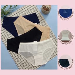 Thumbnail Quần lót nữ biết thở không đường may Vicci 209 kẻ caro thông hơi nhiều màu 1
