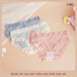 Thumbnail Quần Lót Ren Lưới Mềm Nhẹ Thoáng Khí QLBK116 1