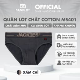 Thumbnail Quần Lót Tam Giác Nam Jackies Cao Cấp, Chất Vải Cotton Mềm Mịn, Dày Dặn, Tạo Cảm Giác Mát Lạnh, Thoáng Khí MS401 3
