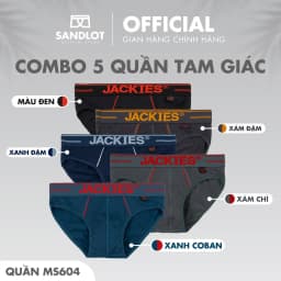 Thumbnail Quần Lót Tam Giác Nam JACKIES Độc Quyền Cao Cấp, Chất Vải Cotton Mềm Mịn, Dày Dặn, Thoáng Mát MS604 1