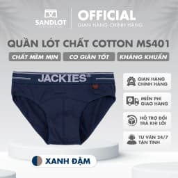 Thumbnail Quần Lót Tam Giác Nam Jackies Cao Cấp, Chất Vải Cotton Mềm Mịn, Dày Dặn, Tạo Cảm Giác Mát Lạnh, Thoáng Khí MS401 4